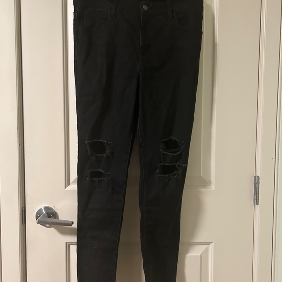 Levi’s 720 Super Skinny Black Ripped Jeans (size 31) - Picture 2 of 5